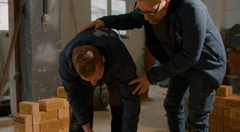 Formateur motivant un étudiant